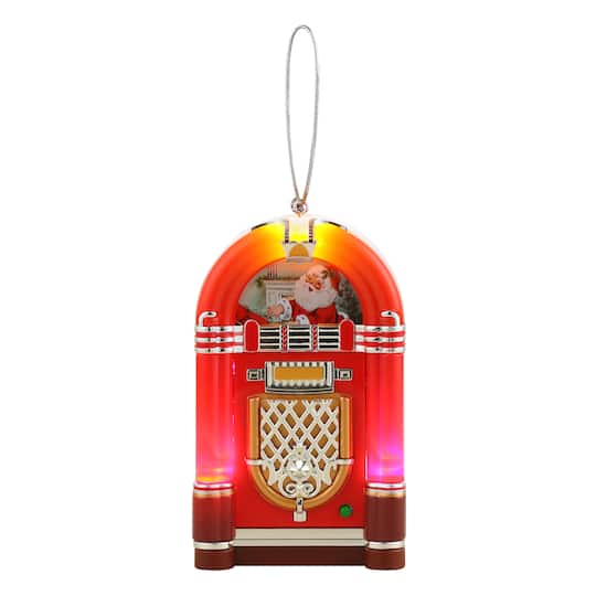 Red Retro LED Jukebox Ornament